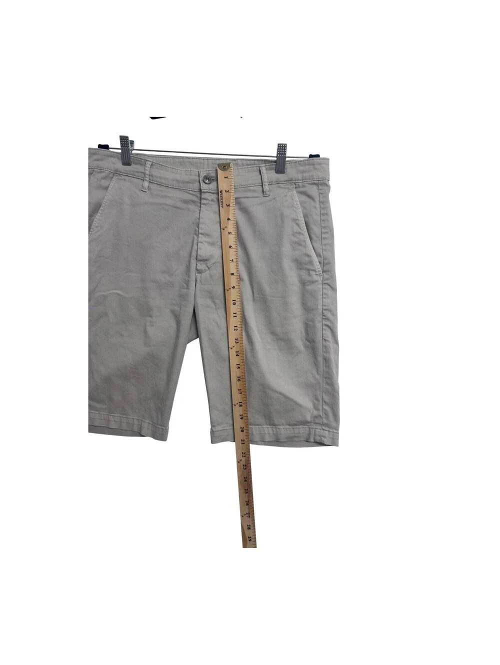 AG Adriano Goldschmied The Griffin Mens Pants 34R Khaki Stretch Chino
